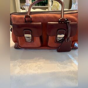 Dooney & Bourke Anniversary Signature Burnt Orange Satchel
